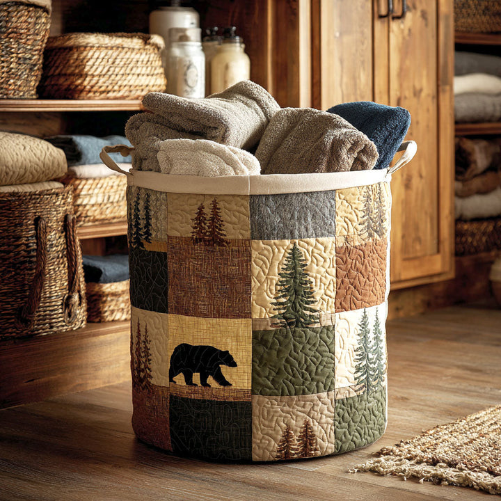 Hazel | Quilted Cottage Laundry Basket