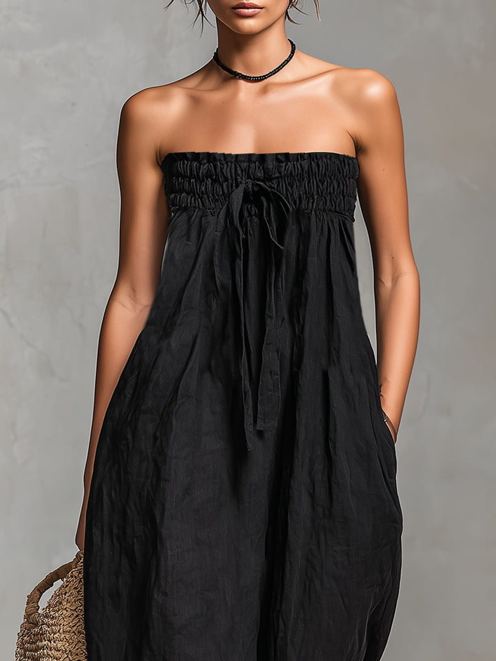 Nina | Sophisticated Strapless Jumpsuit