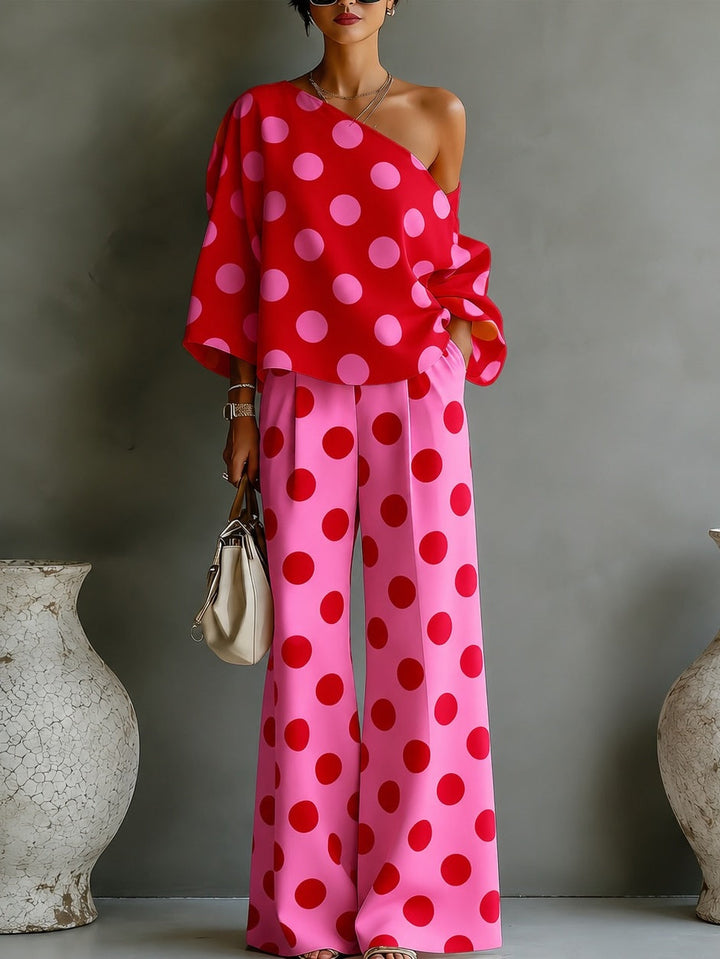 Madison | Two-Piece Satin Off-Shoulder Set