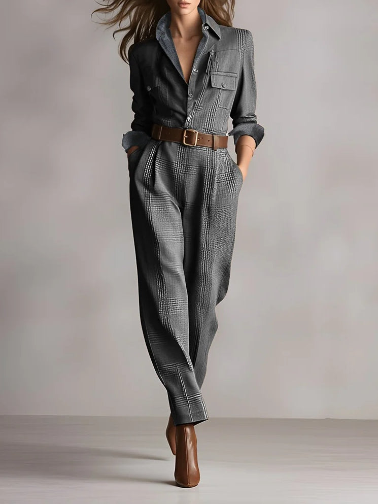 Anna | Elegant Black-and-White Checkered Pattern