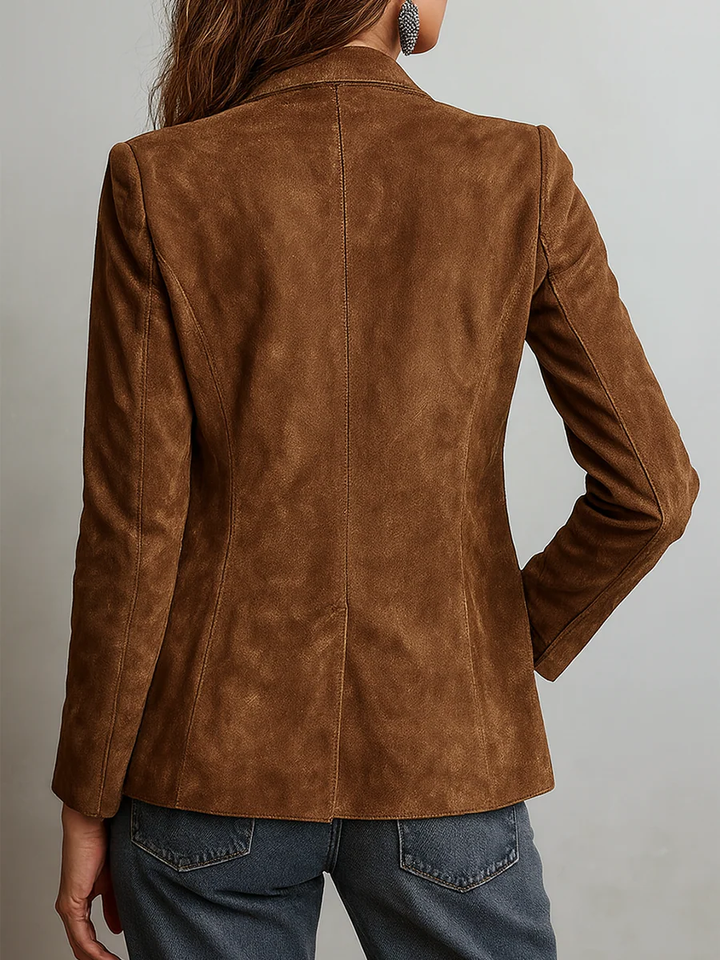 Women's Vintage Brown Blazer
