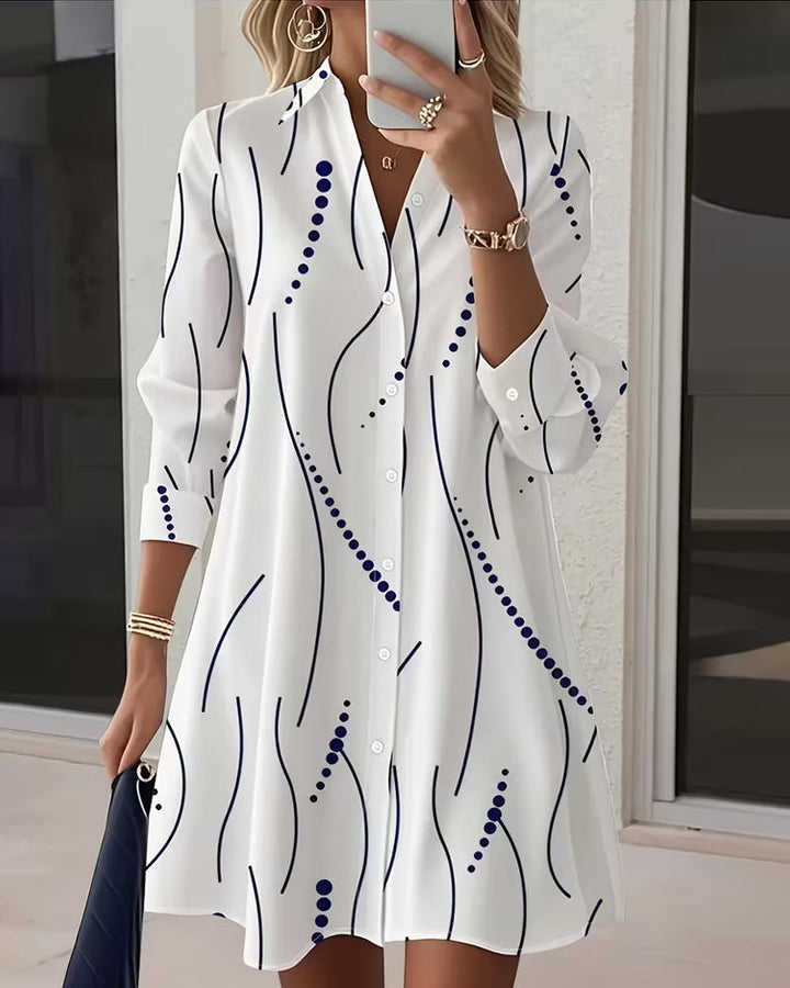 Elodie Wavy Collar Shirt