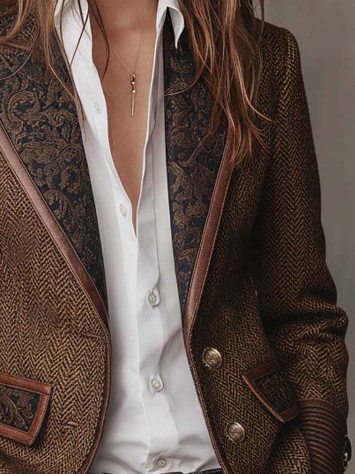 Women's Heritage Herringbone Panel Blazer