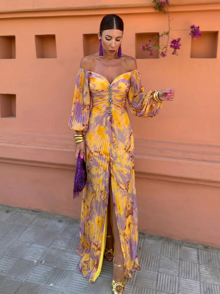 Christine | Elegant Deep V-Neck Dress