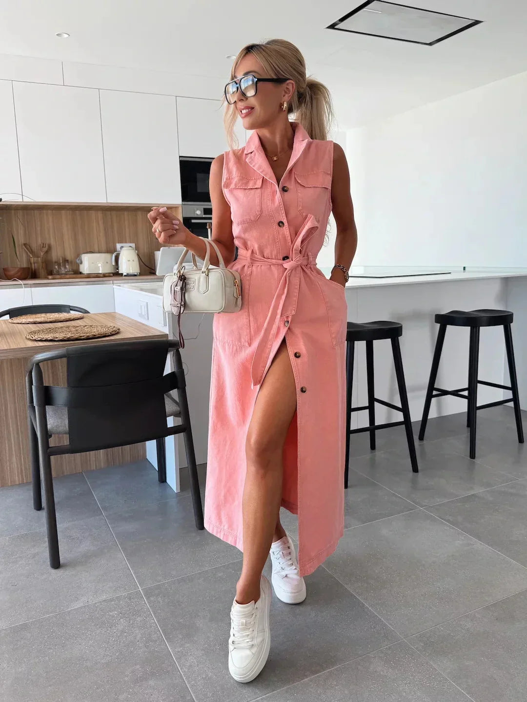 Isabelle | Maxi Denim Dress
