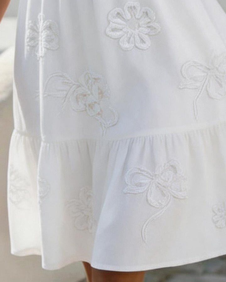 Rosalie | Embroidered Tiered Dress