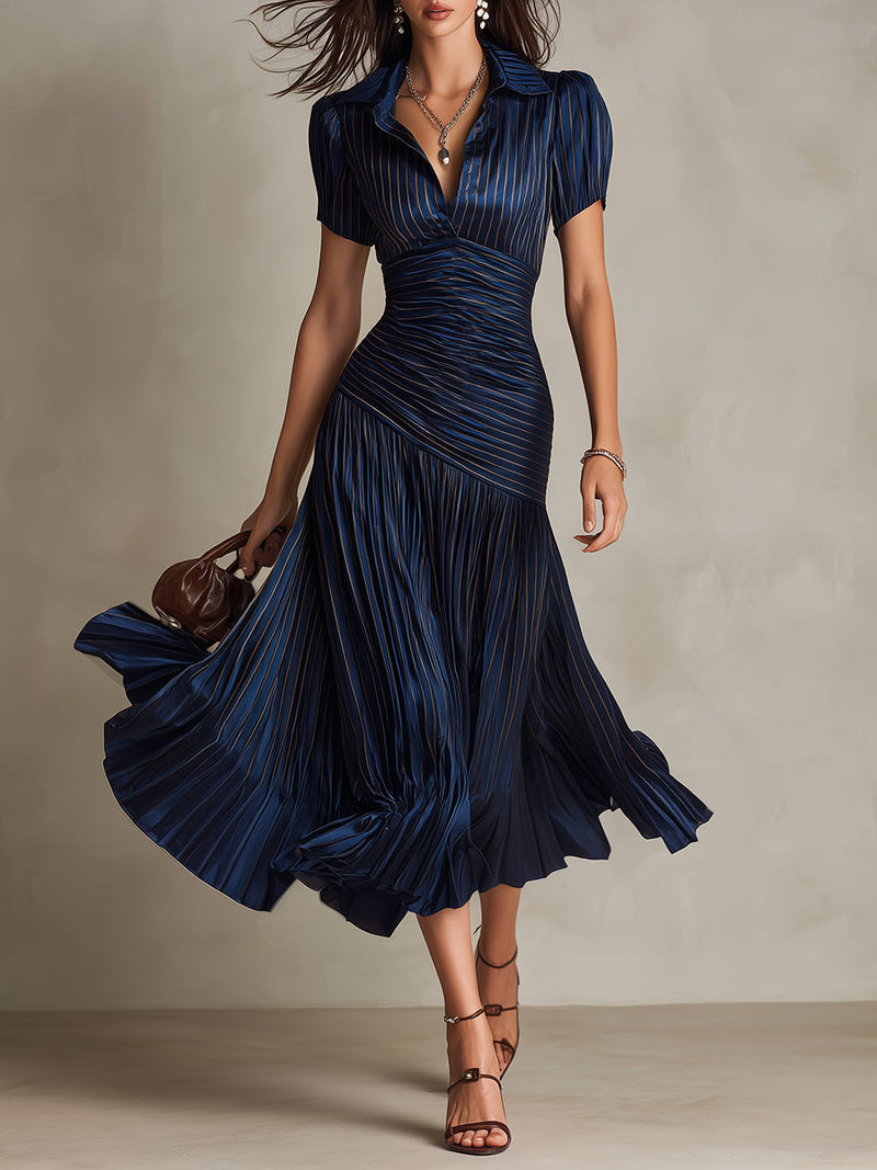Margaux | Pleated Midi Dress