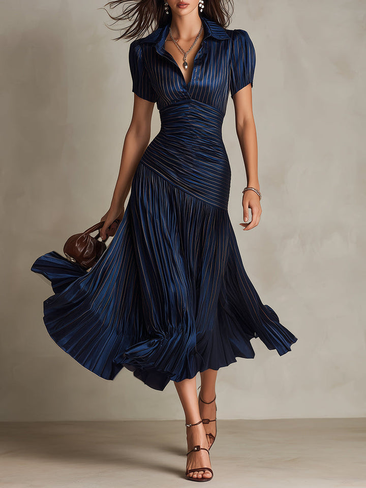 Margaux | Pleated Midi Dress