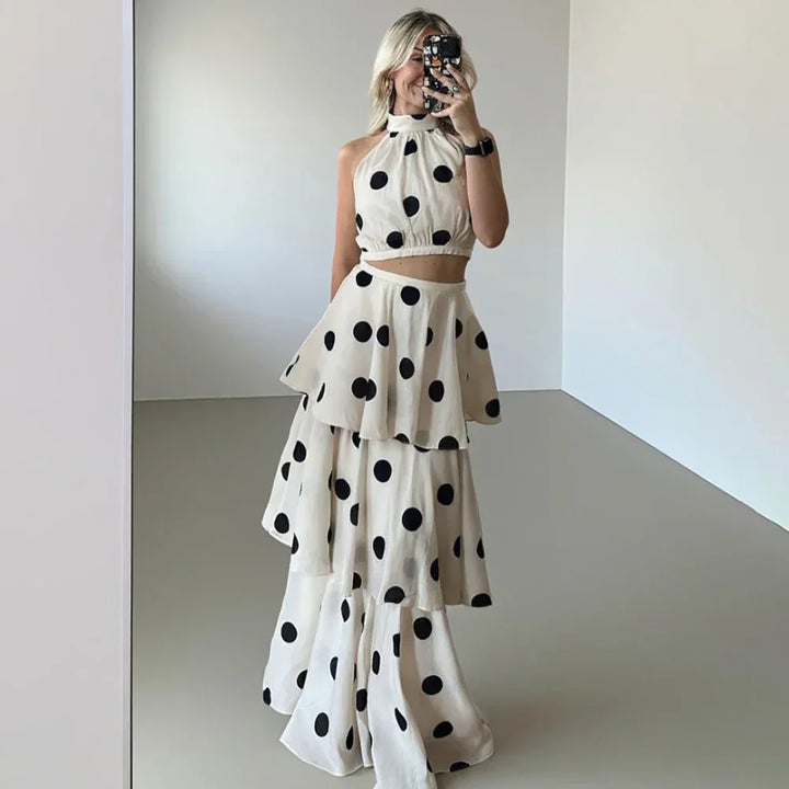 Luna | Classic Polka Dot Ensemble for Elegant Style