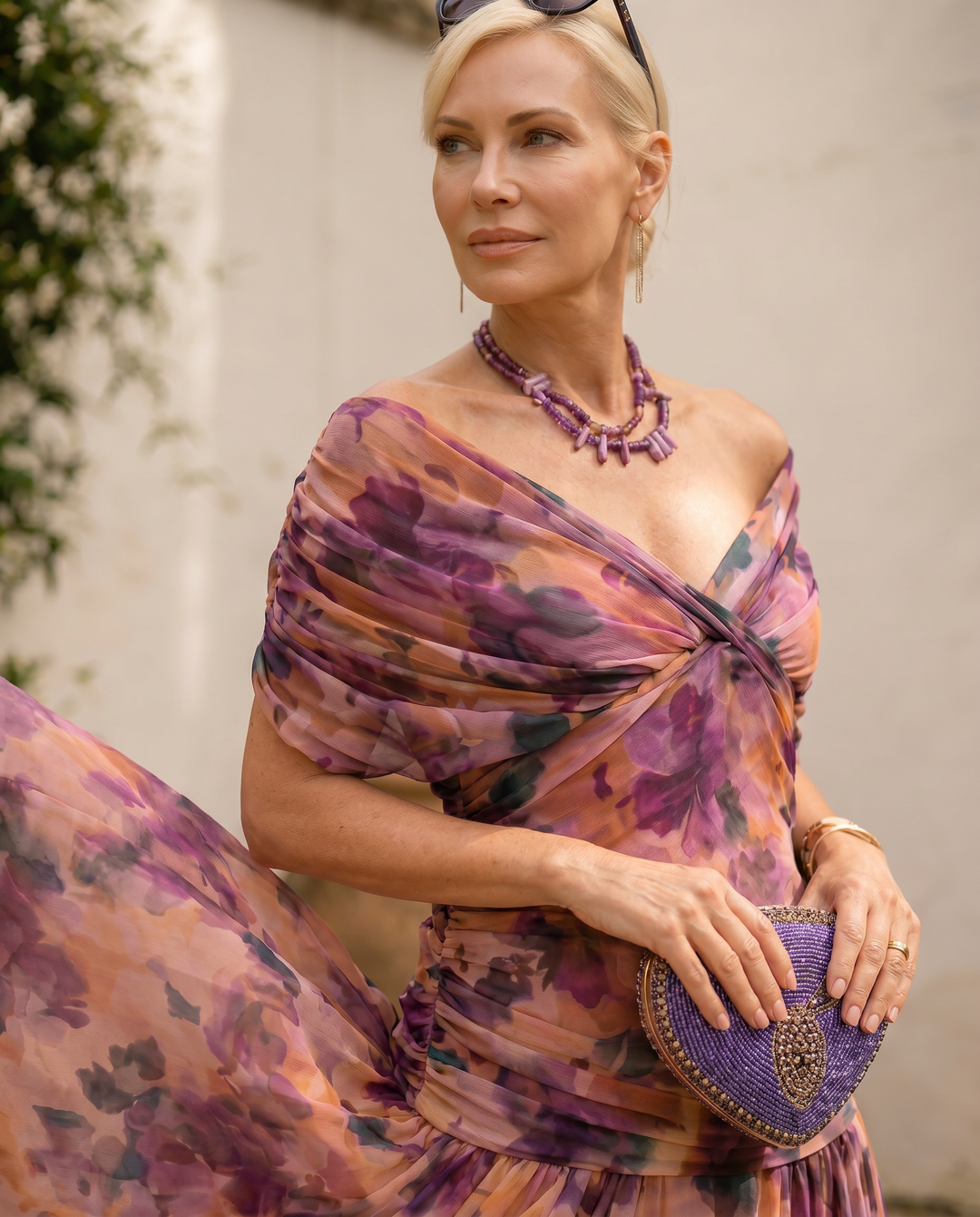 Elegant Maxi Dress for Parties with Sweetheart Neckline