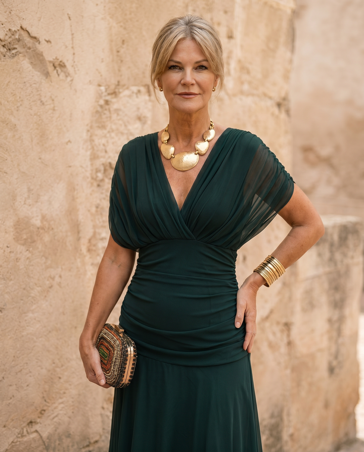 Elegant Maxi Dress for Parties with Sweetheart Neckline