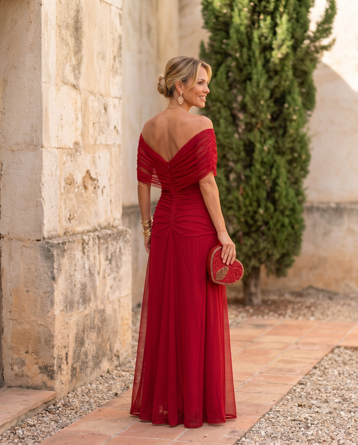 Elegant Maxi Dress for Parties with Sweetheart Neckline