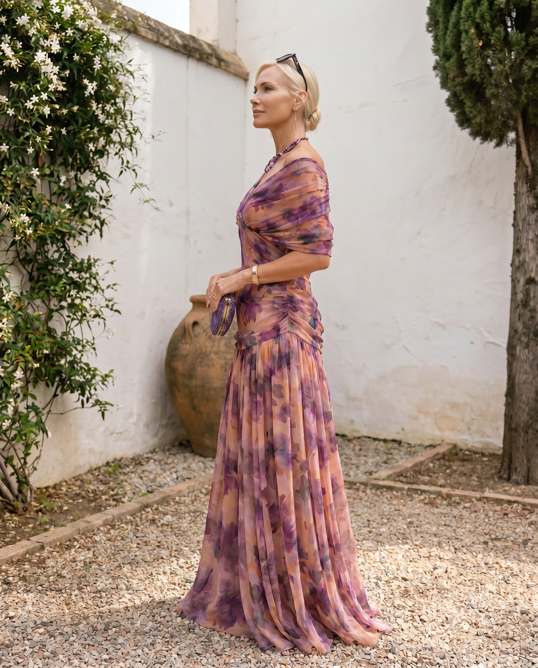 Elegant Maxi Dress for Parties with Sweetheart Neckline