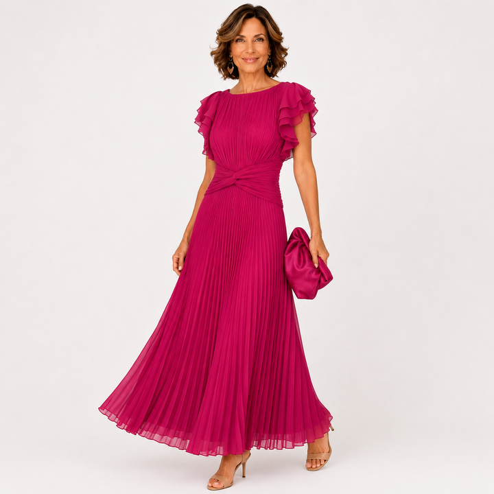 Viviana™ | Elegant Pleated Midi Dress