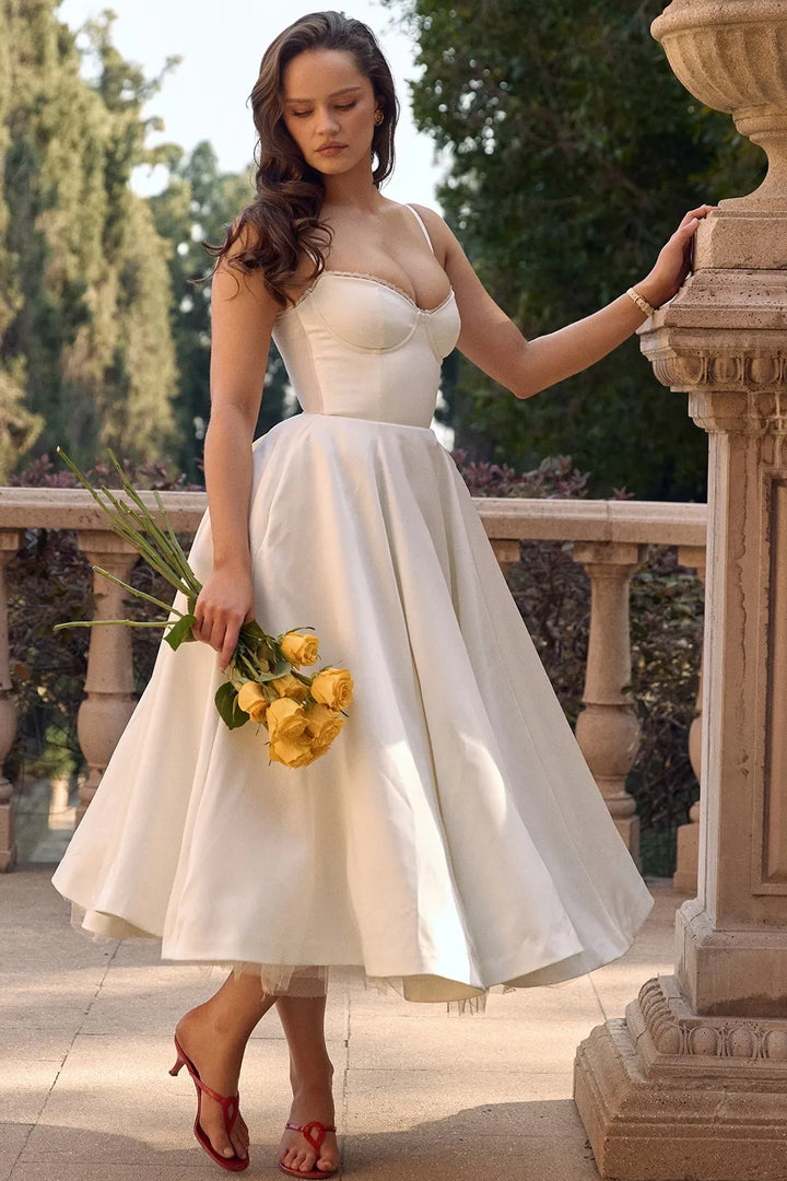 Cordelia | Delicate Tulle Accent Dress