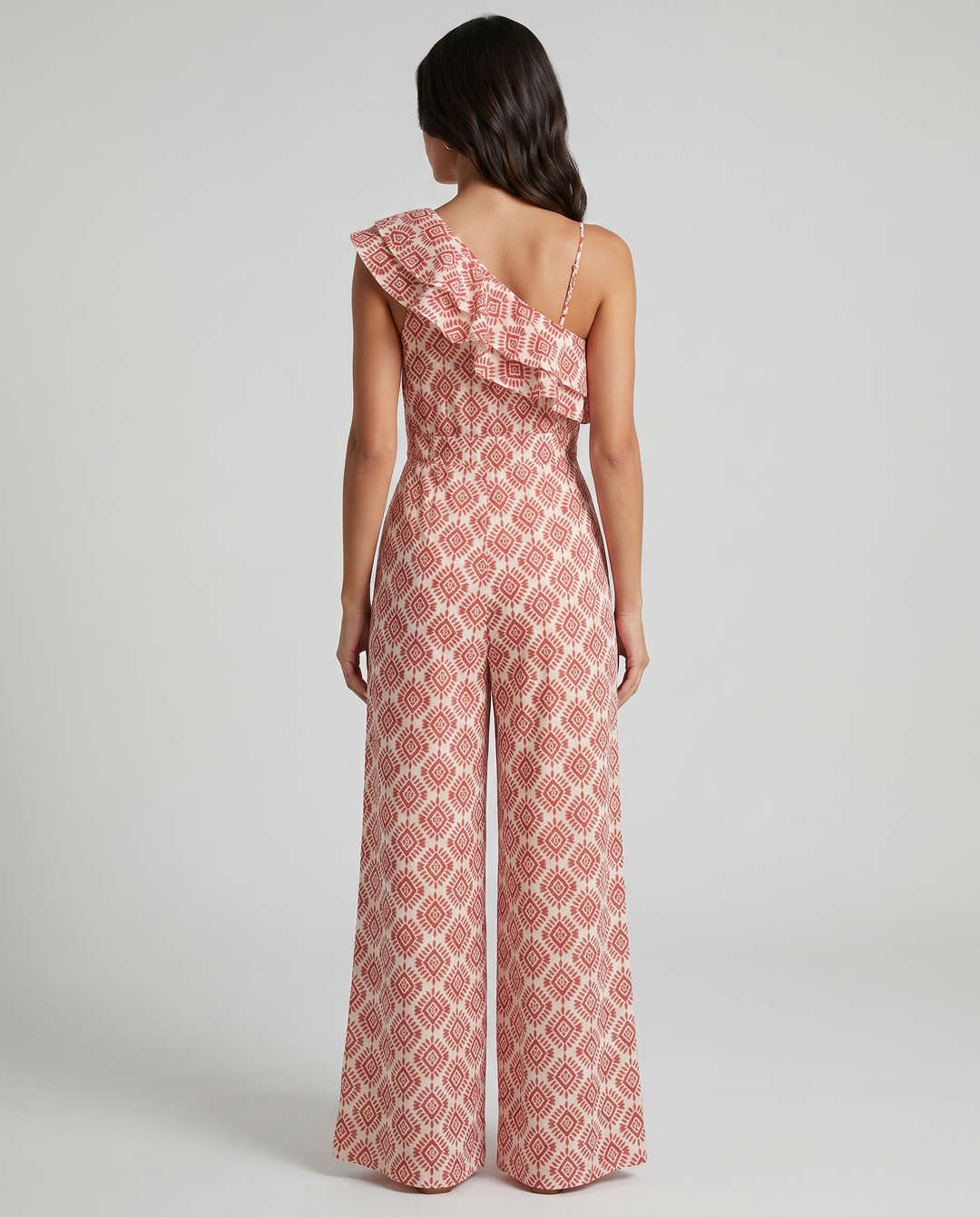 Jimena | Spring Geometric Pattern Jumpsuit