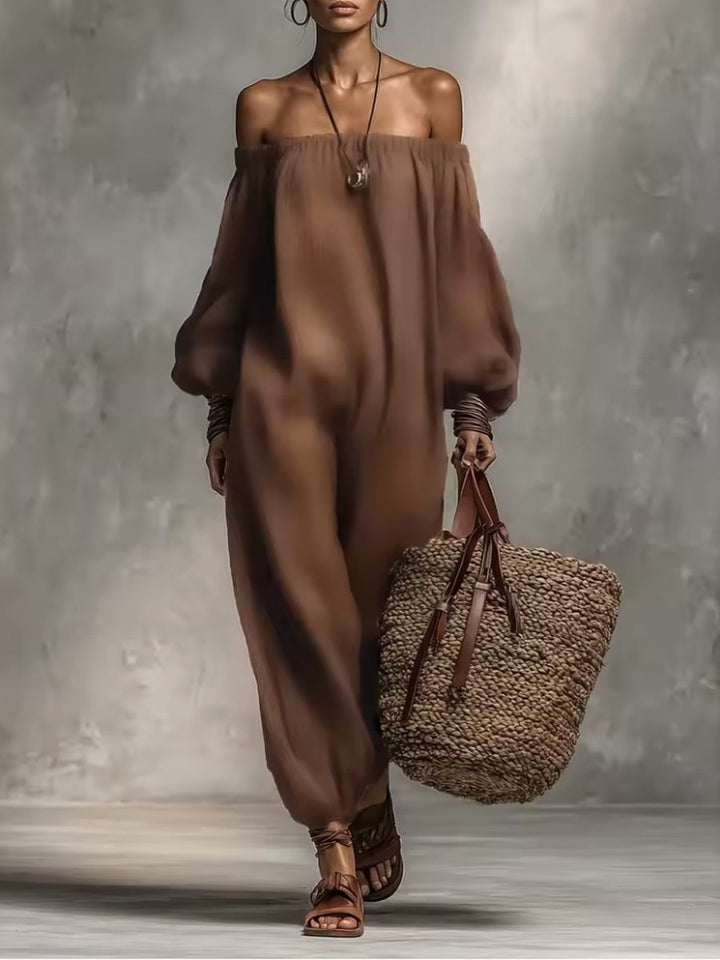 Fenna | Sleeved Strapless Jumpsuit