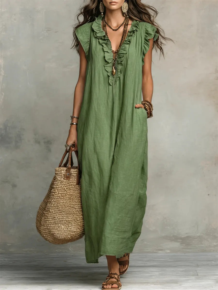 Camellia Bohemian Maxi Dress
