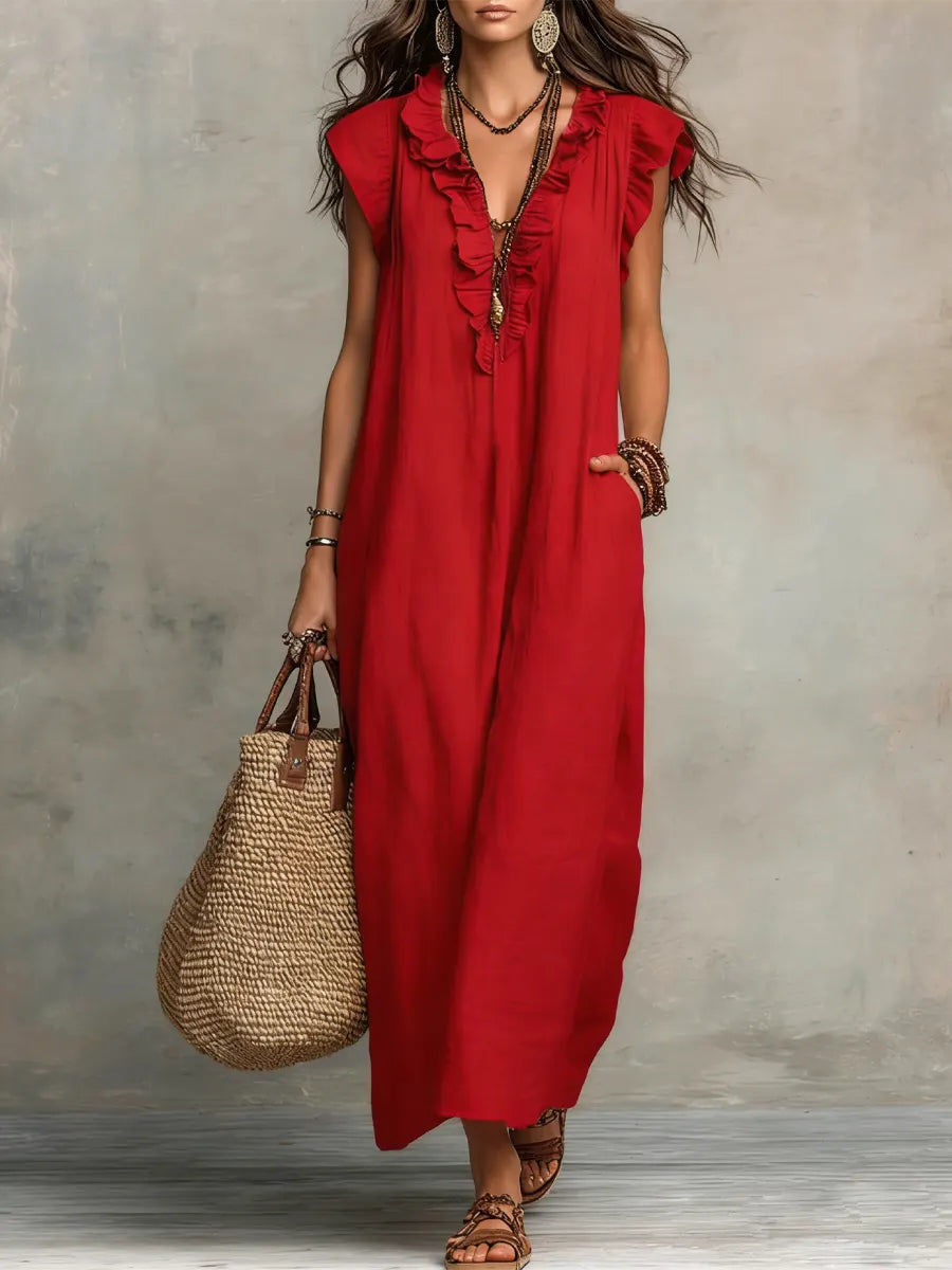 Camellia Bohemian Maxi Dress