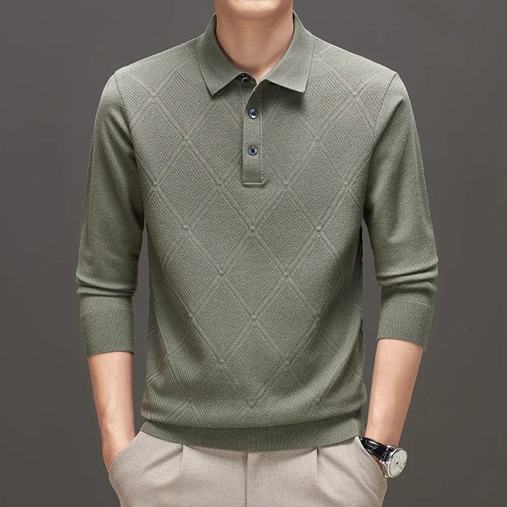 Atlas | Diamond Knit Polo